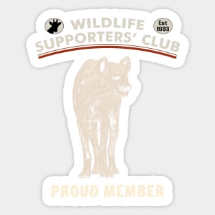 Spotted Hyena Wildlife Supporters' Club Sticker